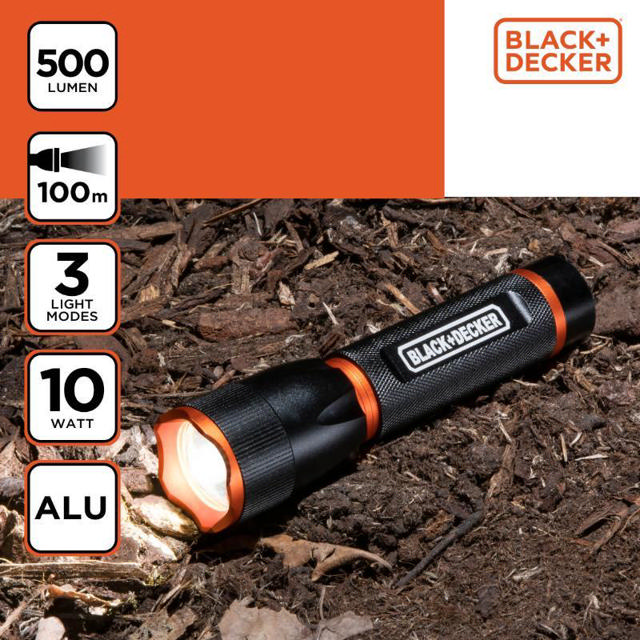 BLACK&DECKER ΦΑΚΟΣ LED 10W 500LM 100M ΑΚΤΙΝΑ ΔΕΣΜΗΣ