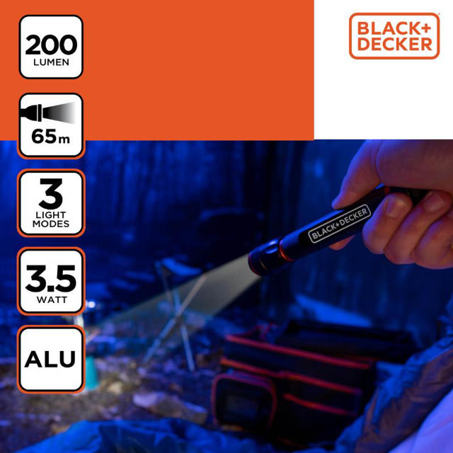 BLACK&DECKER ΦΑΚΟΣ LED 3.5W 200LM 65M ΔΕΣΜΗΣ