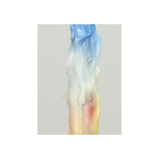 CANDLE 6X2.7X26CM SET OF 2-MULTICOLOR