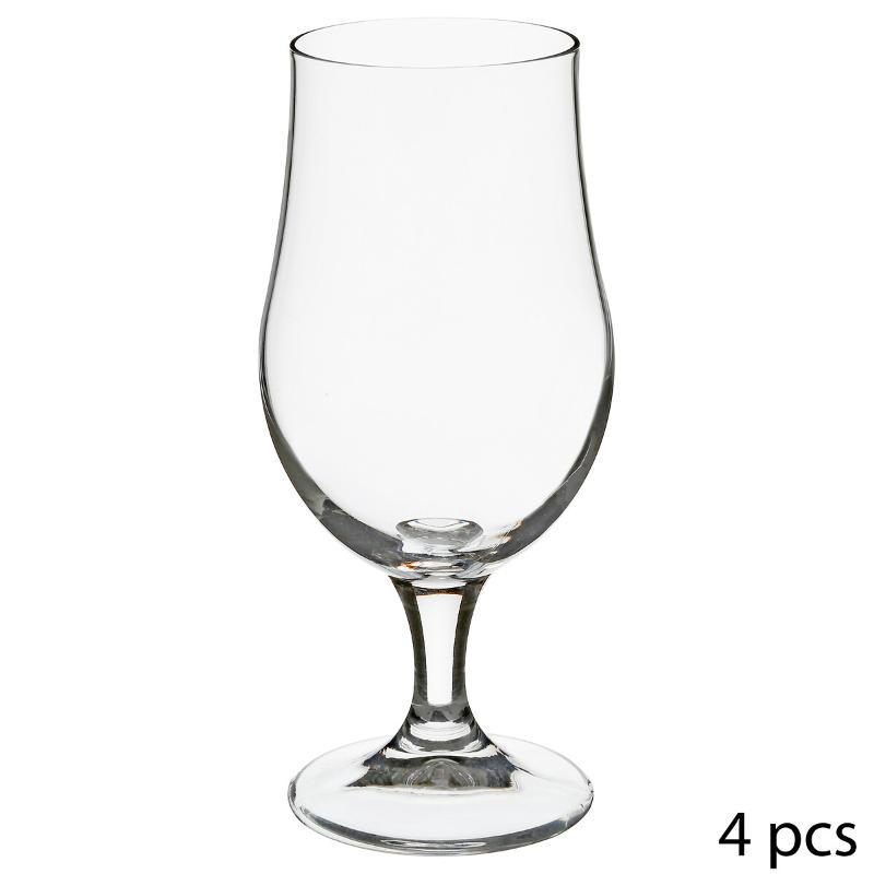 SECRET DE GOURMET SET 4 GLASS W/FEET 37CL