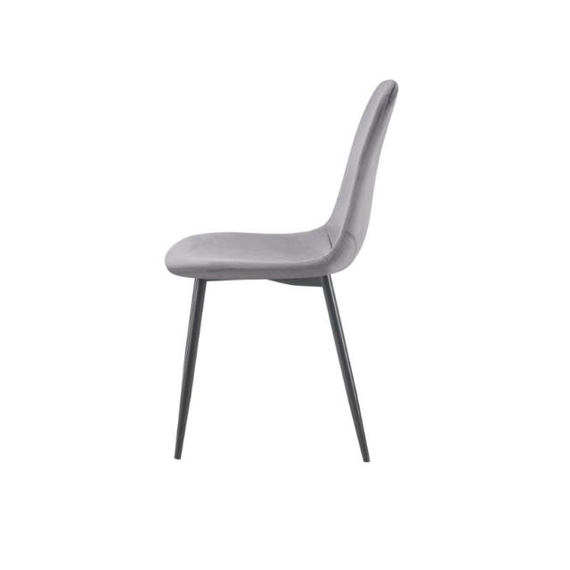 ATHINA DINING CHAIR VELVET - DARK GREY