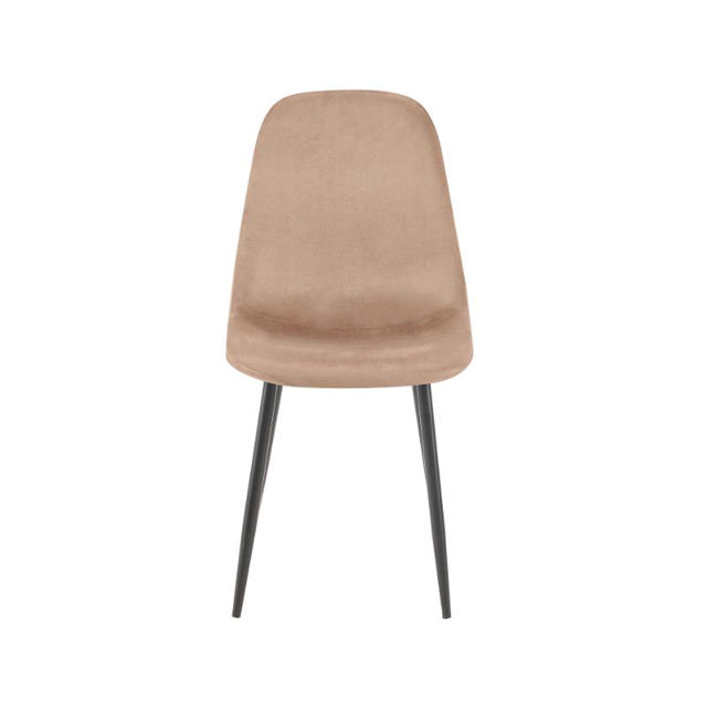 ATHINA DINING CHAIR VELVET-  BEIGE