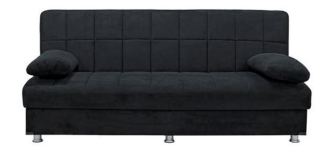 LAURA SOFA-BED 3 SEATER - BLACK