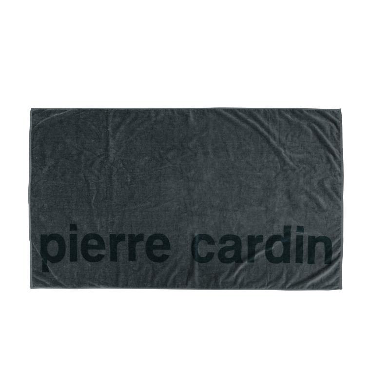 PIERRE CARDIN BEACH TOWEL VELOUR - GREY