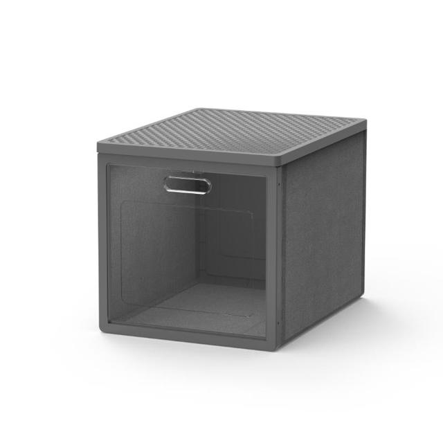 TIDDY CABIBOX SHOE UNIT 30X40X30CM - GREY