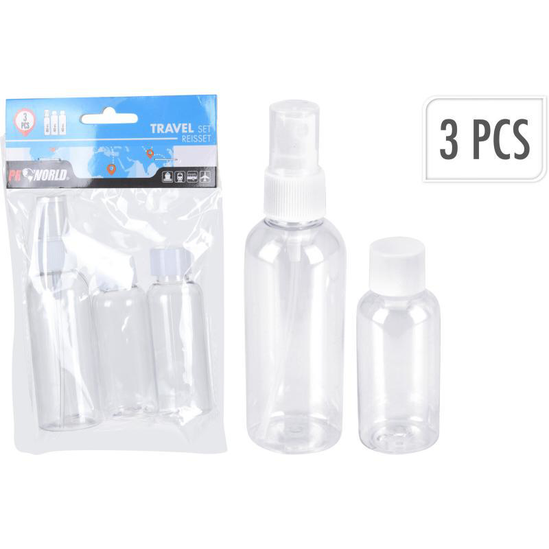 TRAVEL BOTTLE SET - 3 PCS