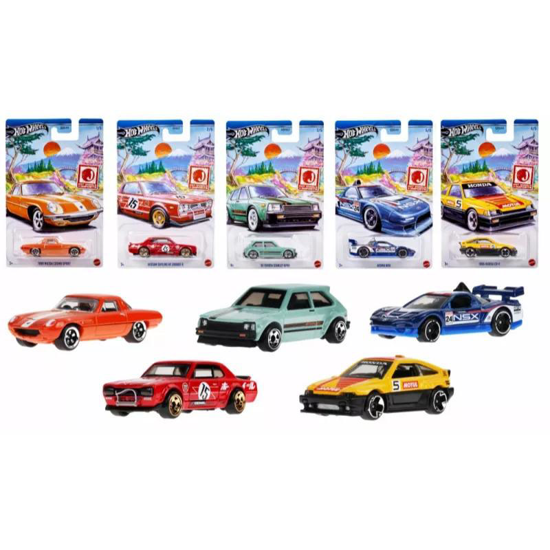 HOT WHEELS J IMPORTS TOY CARS - ASSORTED COLORS