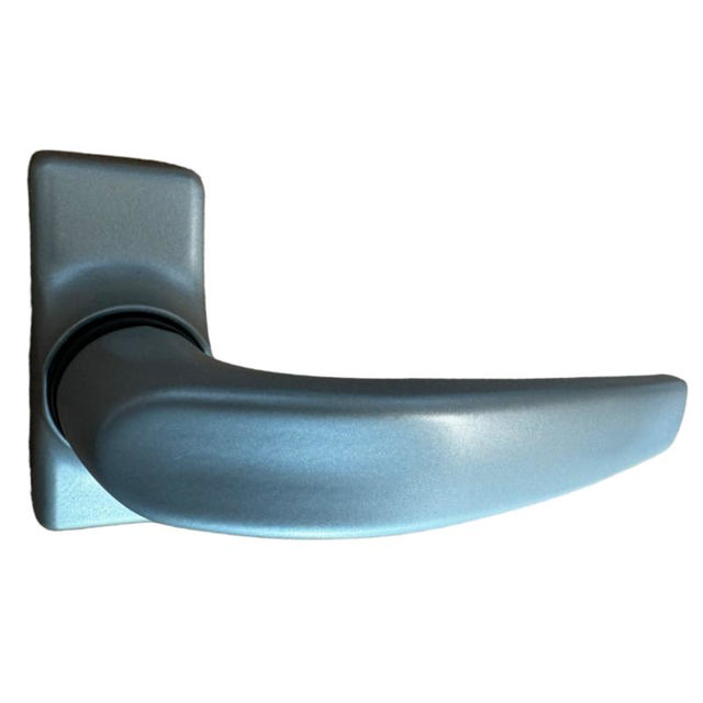 SQUARE HANDLES SET FOR ALUMINIUM DOOR -SILVER