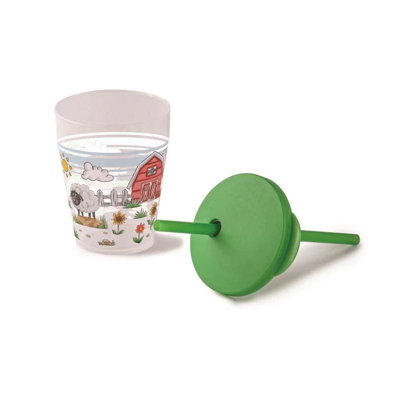 SNIPS COCKTAIL PLASTIC CUP WITH LID 500ML