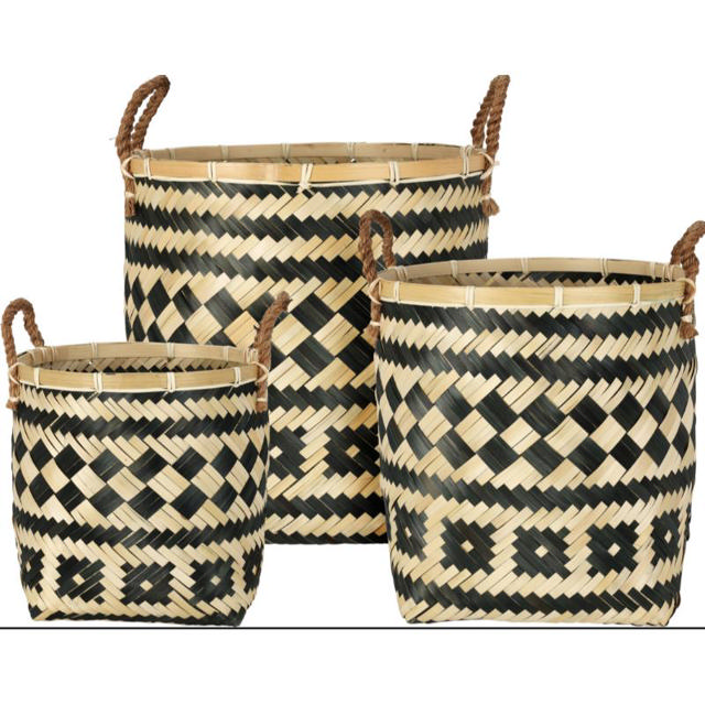 ROUND BAMBOO BASKET - MEDIUM