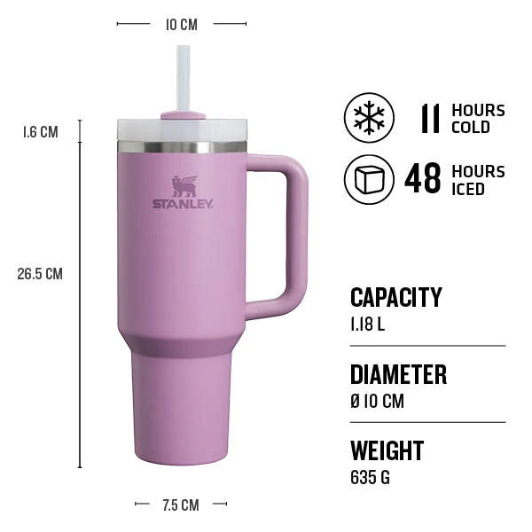 STANLEY QUENCHER H2.0 FLOWSTATE TUMBLER 1.18L - LILAC