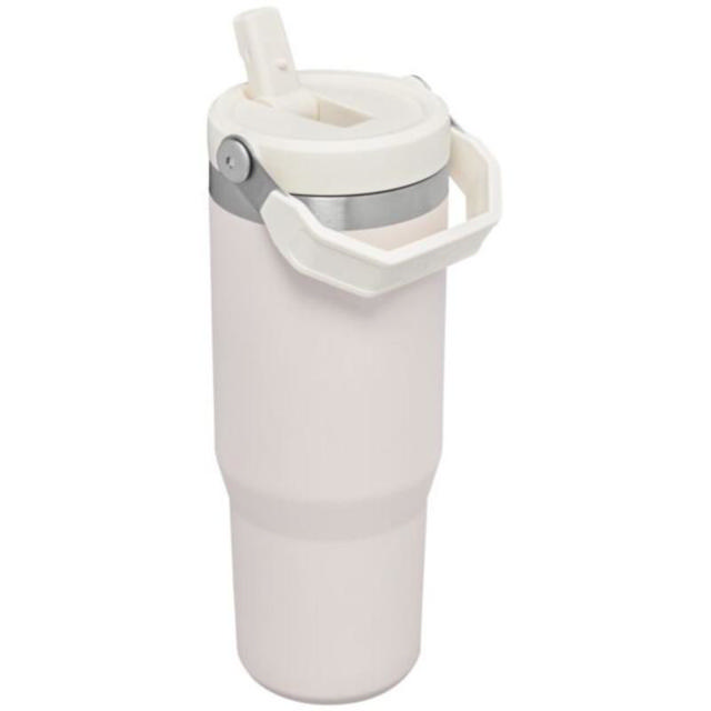 STANLEY QUENCHER ICEFLOW TUMBLER ΜΕ ΕΝΣΩΜΑΤΩΜΕΝΟ ΚΑΛΑΜΑΚΙ 0.89L - ΡΟΖ ΑΠΑΛΟ