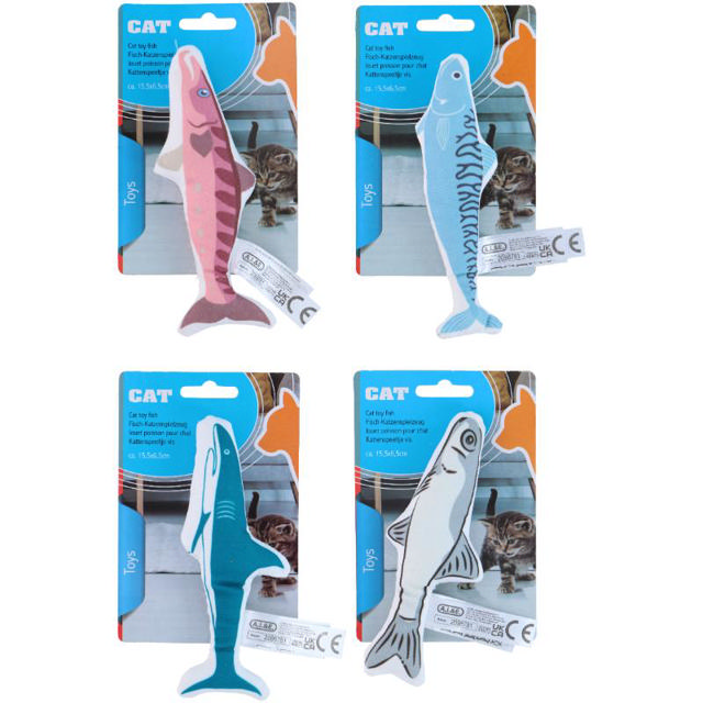 MAXXPRO CAT TOY FISH - ASSORTED COLORS