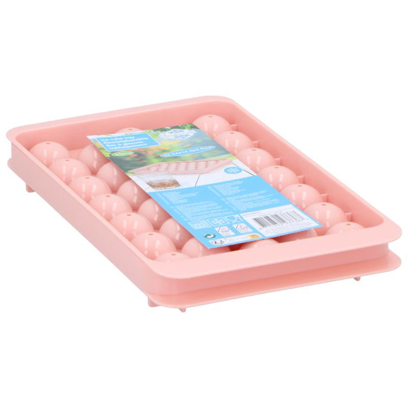 ICE CUBE TRAY - 33 ICE CUBES - PINK