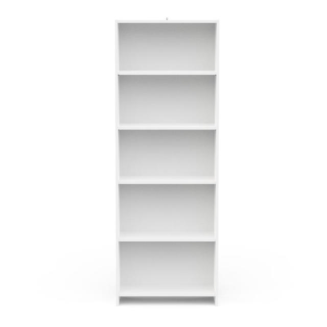 FOLIO 5 TIER BOOKCASE - WHITE