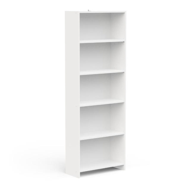 FOLIO 5 TIER BOOKCASE - WHITE