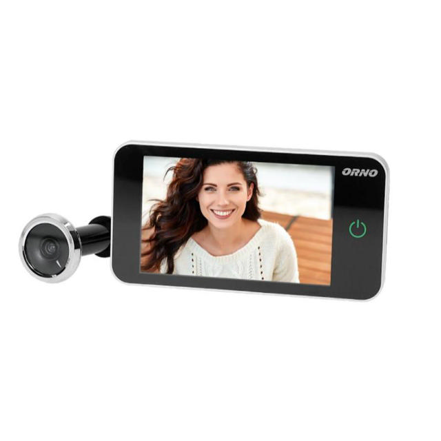 ORNO ELECTRONIC DOOR VIEWER - BLACK