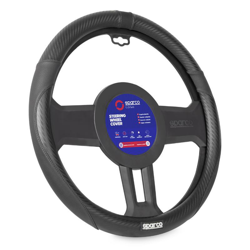 SPARCO STEERING WHEEL COVER - BLACK