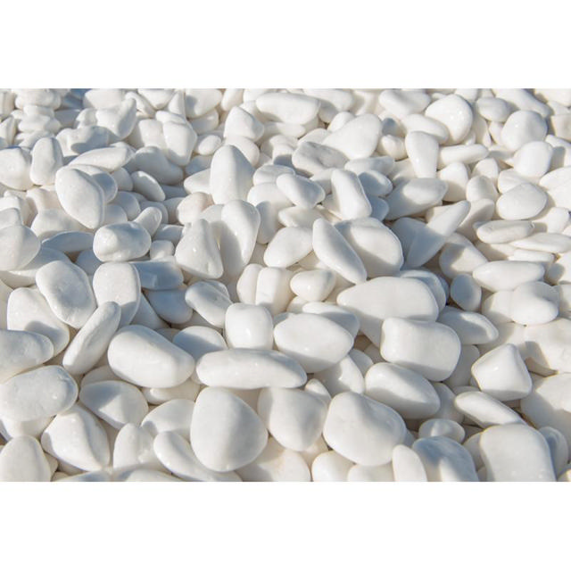 PEBBLE ROCK THASSOS 1-3CM 10KG - WHITE