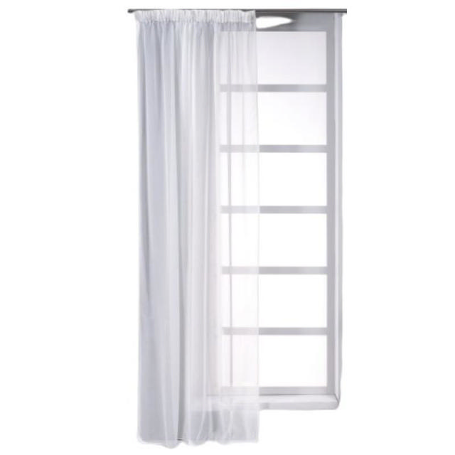 EASY HOME VEENA CURTAIN WITH TAPE 140X270CM - WHITE