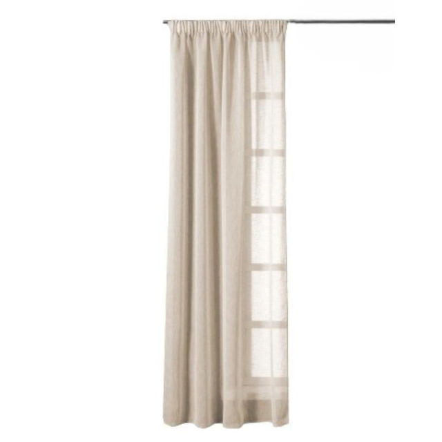 EASY HOME HARMONICA CURTAIN WITH TAPE 140X270CM - BEIGE