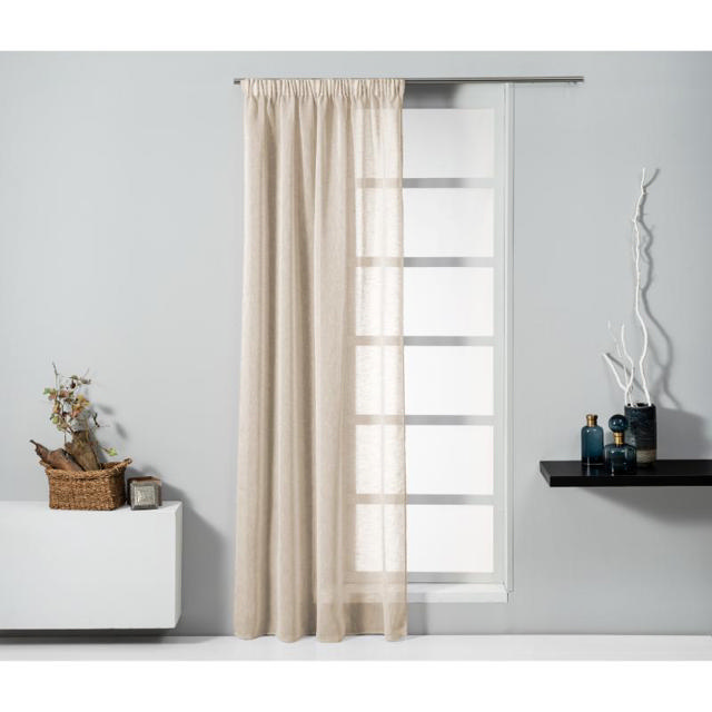 EASY HOME HARMONICA CURTAIN WITH TAPE 140X270CM - BEIGE