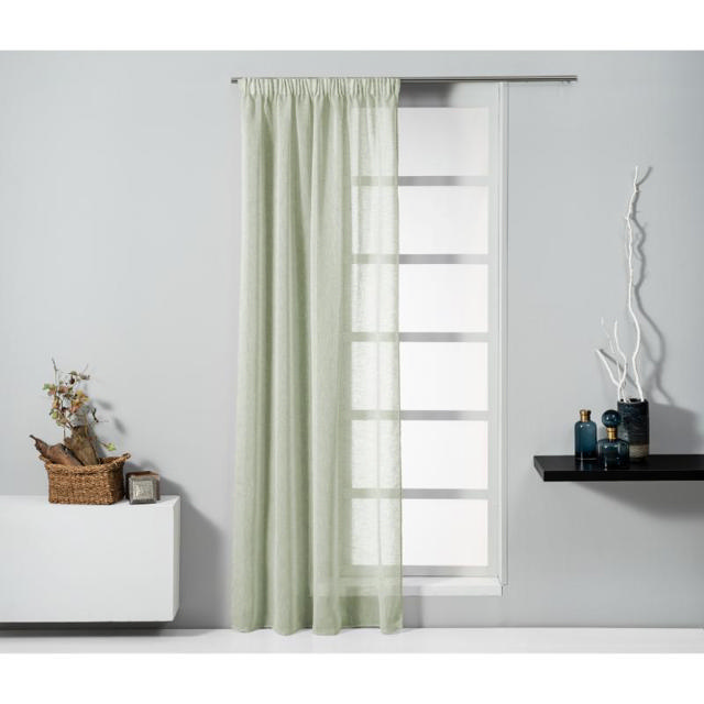 EASY HOME HARMONICA CURTAIN WITH TAPE 140X270CM - GREEN