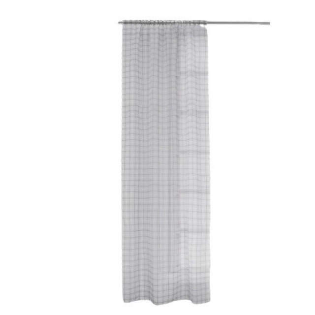 EASY HOME TIMPA CURTAIN WITH SQUARES WITH TAPE 140X270CM