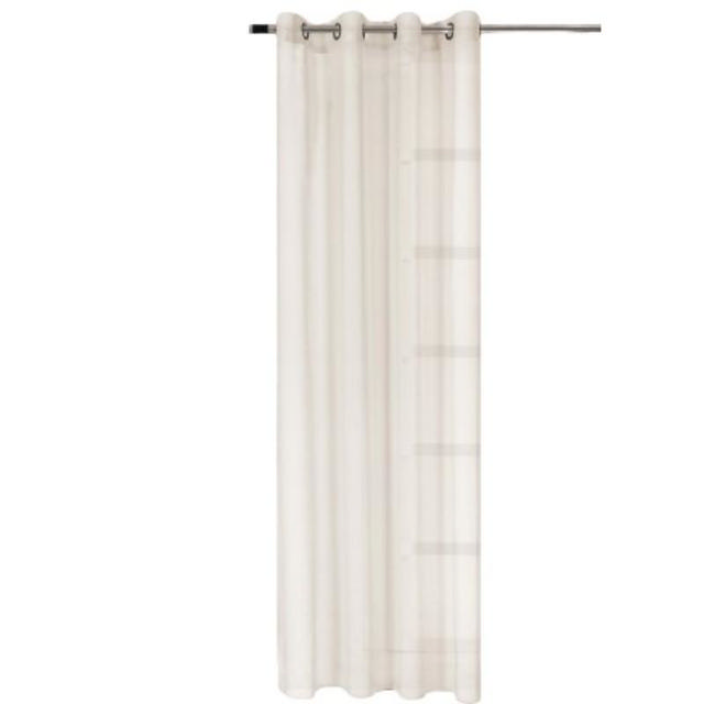 EASY HOME TABLA ΚΟΥΡΤΙΝΑ ΜΕ ΚΡΙΚΟΥΣ 140X260CM - ΕΚΡΟΥ