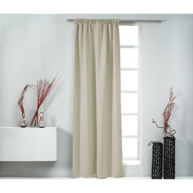 EASY HOME BELLS ΚΟΥΡΤΙΝΑ ΜΕ ΤΡΕΣΑ 140X270CM - ΕΚΡΟΥ