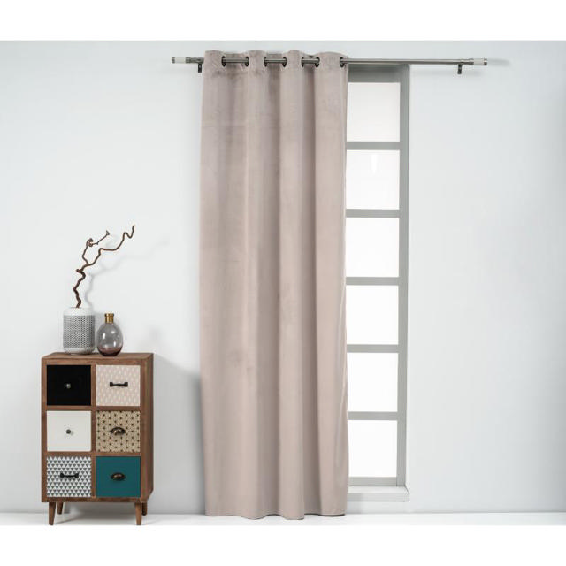 EASY HOME CORNET CURTAIN WITH RINGS 140X260CM - ECRU