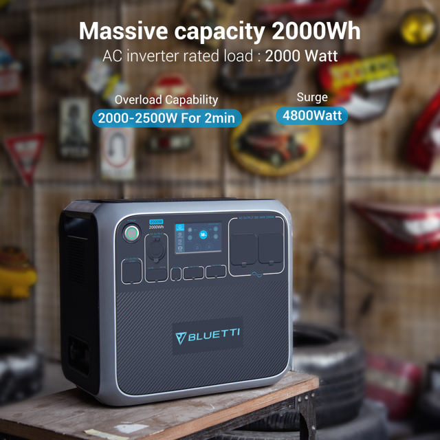 BLUETTI POWER STATION 600W EB3A