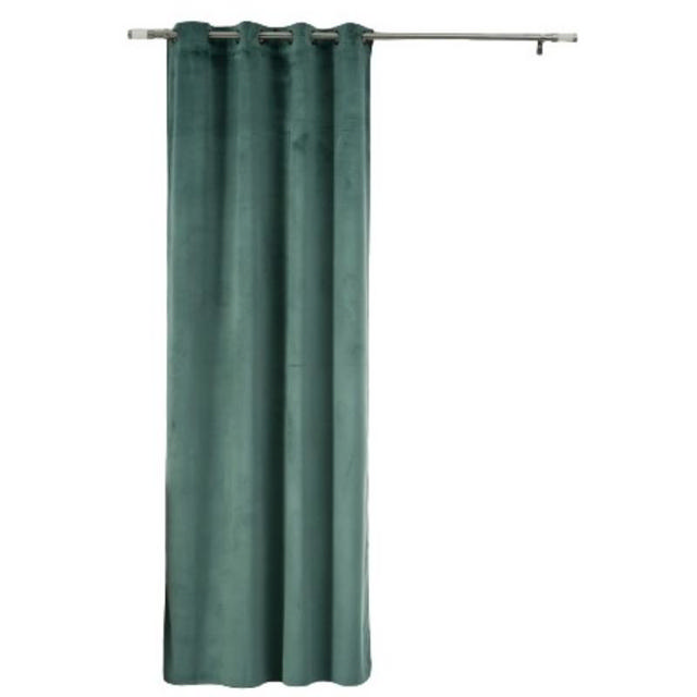 EASY HOME CORNET CURTAIN WITH RINGS 140X260CM - GREEN