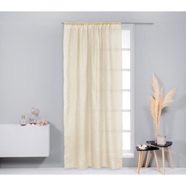 EASY HOME CASTANET CURTAIN WITH TAPE 300X270CM - ECRU