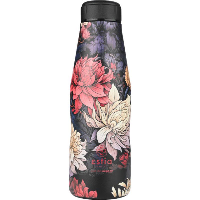 ESTIA SAVE THE AEGEAN TRAVEL BOTTLE 500ML - MIDNIGHT BLOSSOM