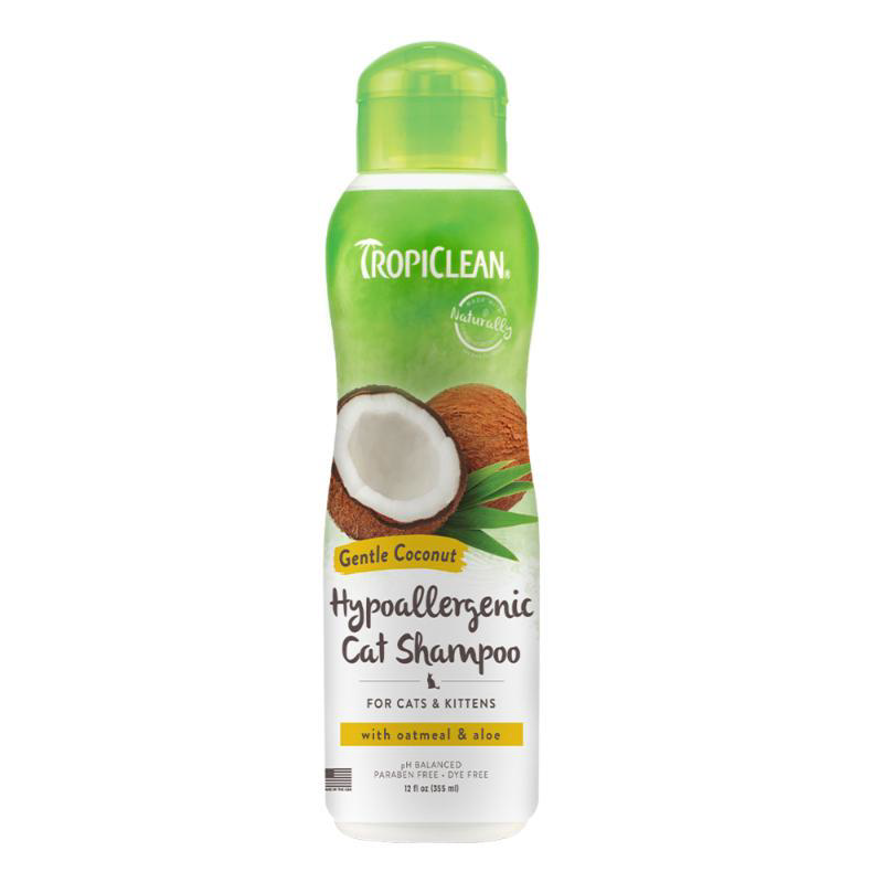 TROPICLEAN HYPOALLERGENIC CAT SHAMPOO COCONUT 355ML