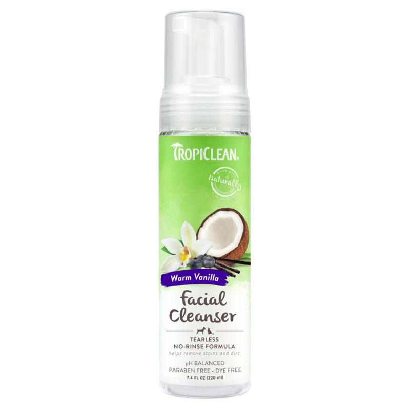 TROPICLEAN WATERLESS FACIAL CLEANSER VANILLA 220ML