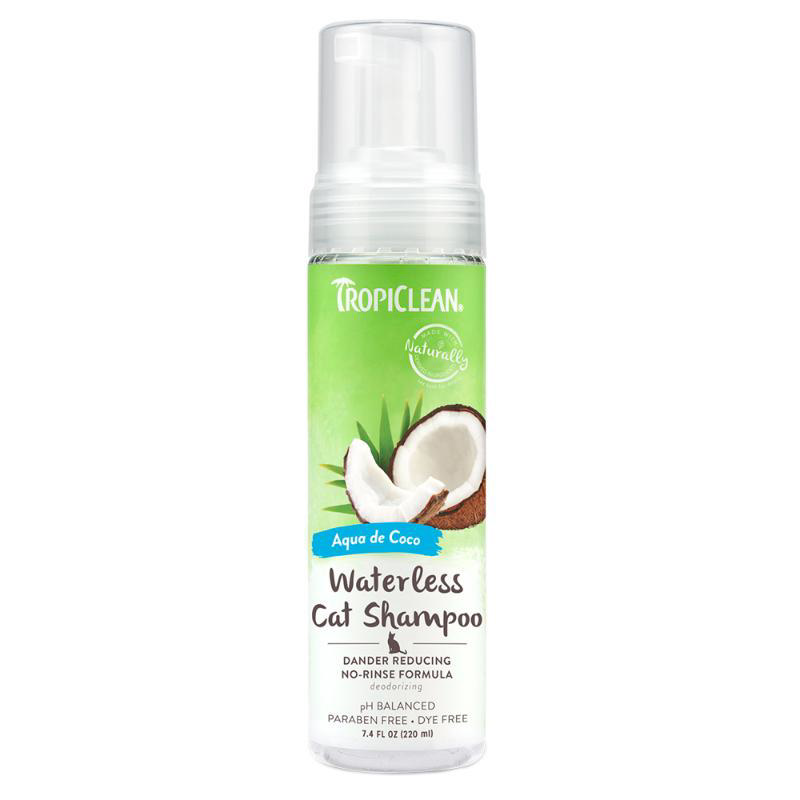 TROPICLEAN DEEP CLEANSING WATERLESS CAT SHAMPOO 220ML