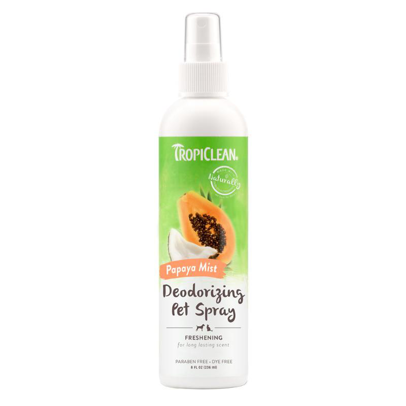 TROPICLEAN DEODORIZING PET SPRAY PAPAYA MIST 236ML