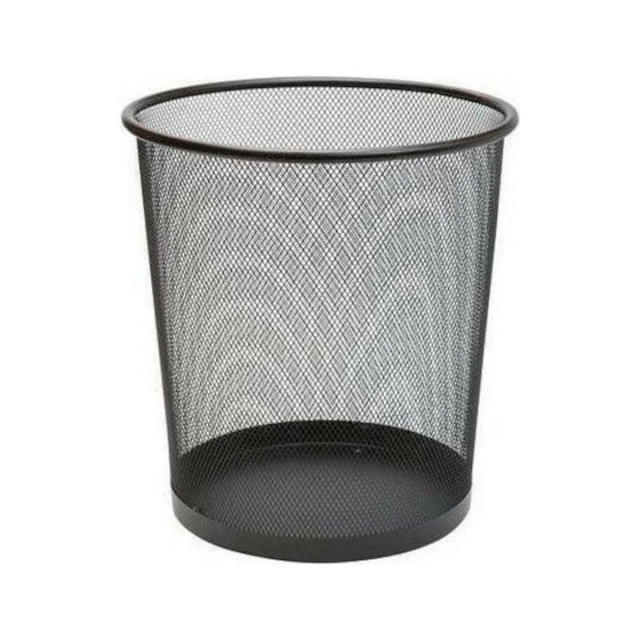 HMD ROUND METAL OFFICE BIN 27X24CM - ASSORTED COLORS