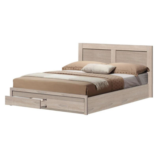 CAPRI BED WITH 2 DRAWERS - SONOMA