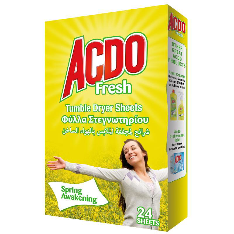 ACDO FRESH TUMBLE DRYER SHEETS 24PCS