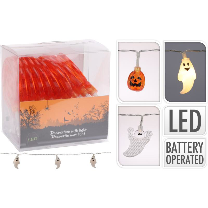 HALLOWEEN GARLAND 10LED - ASSORTED DESIGNS