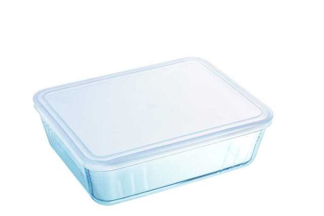 PYREX 244P COOK & FREEZ RECTANGULAR ROASTER WITH LID 4L