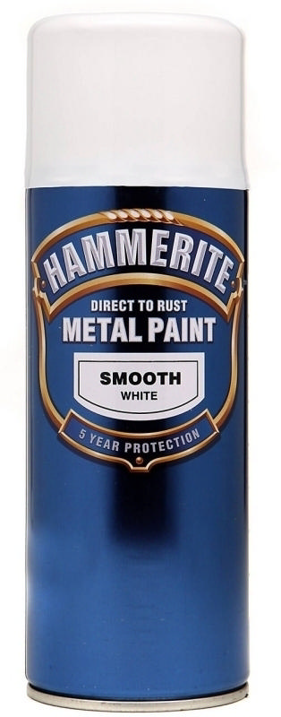 HAMMERITE SMOOTHRITE AERO ΓΥΑΛΙΣΤΕΡΟ ΛΕΥΚΟ ΣΠΡΕΪ 400ML