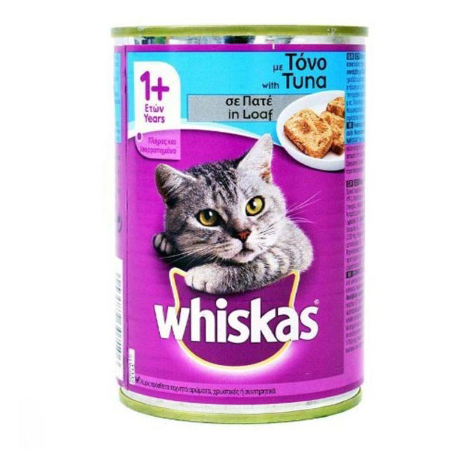 WHISKAS ΤΕΝΕΚΕΔΑΚΙ ΥΓΡΗ ΤΡΟΦΗ ΓΙΑ ΓΑΤΕΣ ΜΕ ΓΕΥΣΗ ΤΟΝΟ 400ΓΡ