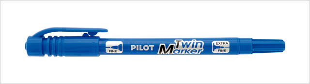 PILOT TWIN MARKET PERMANENT BLUE