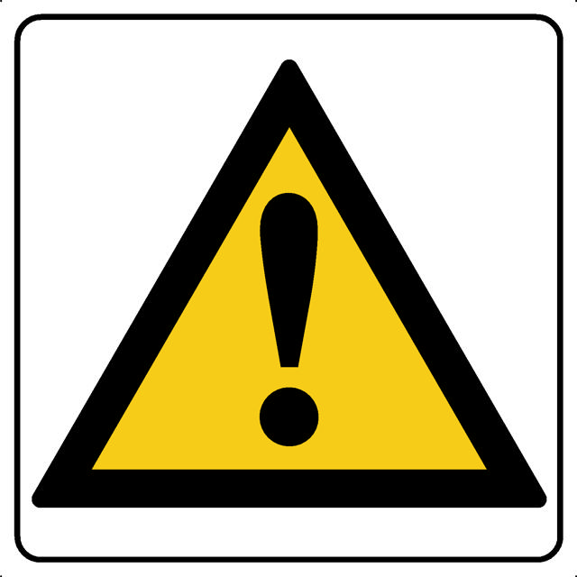 WARNING HAZARD SYMBOL