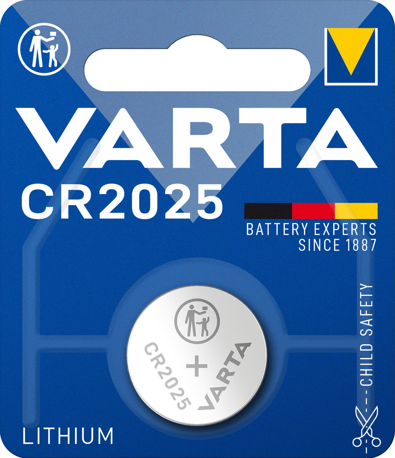 VARTA LITHIUM COIN CR2025 (BUTTON CELL BATTERY, 3V) PACK OF 1