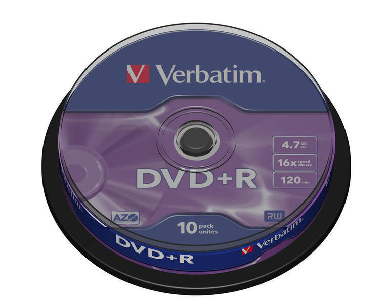 VERBATIM DVD+R SPINDLE 10PCS